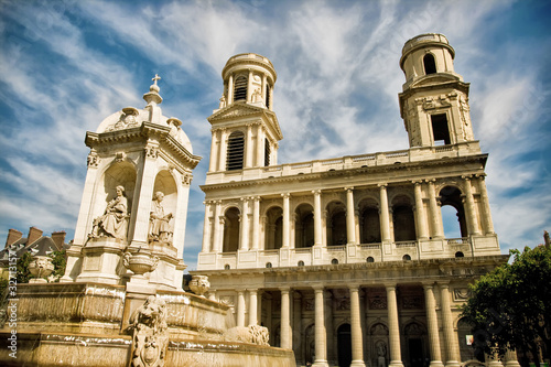 Photo: Saint Sulpice church, Paris, France Saint Sulpice church, Paris, France