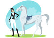 Beautiful horsewoman