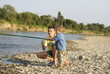 Two brothers on a fishing trip