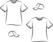 Vektor: Apparel for men and women. Vector illustration Apparel for men and women. Vector illustration