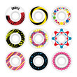 Design skate wheels. Vector illustration.