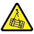 Vektor: Suspended Load Hazard Sign Suspended Load Hazard Sign
