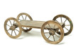 Foto: wooden cart isolated on white wooden cart isolated on white