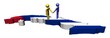 people shaking hands with Cuba map flag illustration