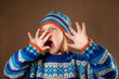 child sweater angy hat boy