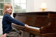 Playing piano, boy Child instrument Playing piano, boy Child instrument