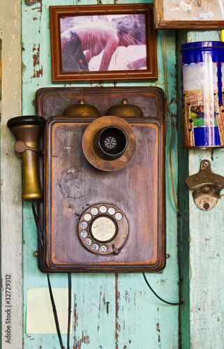 Photo: An old telephone vintage An old telephone vintage