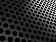 Close-up of black aluminum grill Close-up of black aluminum grill