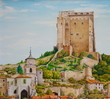 tableau - peinture de la tour de crest