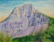 tableau - peinture du mont granier en savoie