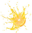 splashing orange