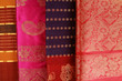 Close up of an Indian Saree design.