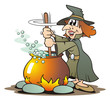 Witch with Cauldron