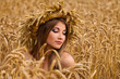 portrait of girl in field