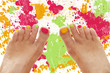 Vernis à ongle multicolore