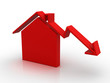 Illustration: House market Moving Down House market Moving Down