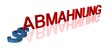 Abmahnung Schriftzug mit Rechtssymbol