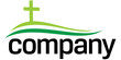 Green cross silhouette logo