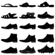 Vektor: Man Male Men Shoes Footwear Man Male Men Shoes Footwear