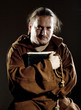 Monk with bible and rosary