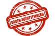 Sternen Stempel rot BADEN-WÜRTTEMBERG