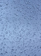 Water droplets on window glass
