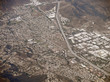 Highway stretches through LA and Mountains