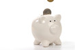 piggy bank isolated on white
