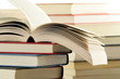 Stack of books on the table Stack of books on the table