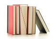 Composition with books isolated on white Composition with books isolated on white