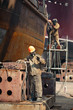 workers repaired the ship
