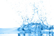 water splash isolated on the white background