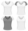 Vector woman t-shirt design template.
