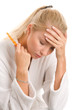 Woman with headache