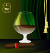 cognac and cigar