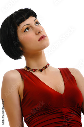 Photo: pretty young girl dreaming pretty young girl dreaming