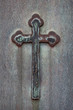 Crucifix on the Door of a Mausoleum Crucifix on the Door of a Mausoleum