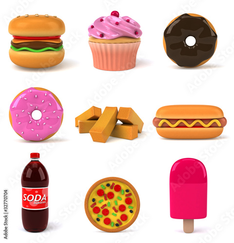 Illustration : Fast food Fast food