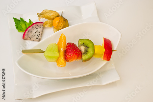 Photo: Fruchtspiess mit Dekoration Fruchtspiess mit Dekoration