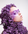 lilac beauty portrait