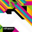 Futuristic colorful background with abstraction.