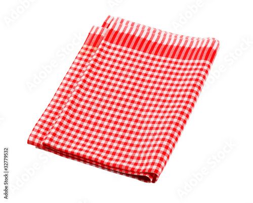 Photo: Red and white checked tea towel Red and white checked tea towel