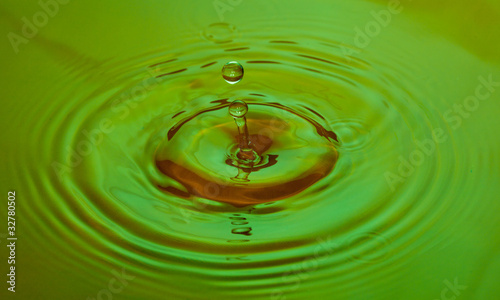 Photo: Coloured Water Drop Splashing Coloured Water Drop Splashing