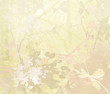 Pastel Flower Art on Paper Background