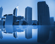 blue skyscrapers blue skyscrapers