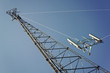Photo: Crew installing boom with antennas Crew installing boom with antennas