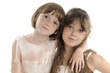 two beautiful sisters portrait