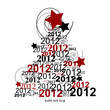 ABETO DE NAVIDAD CON NUMEROS 2012