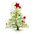 ABETO DE NAVIDAD CON NUMEROS 2012