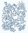 Doodle monsters